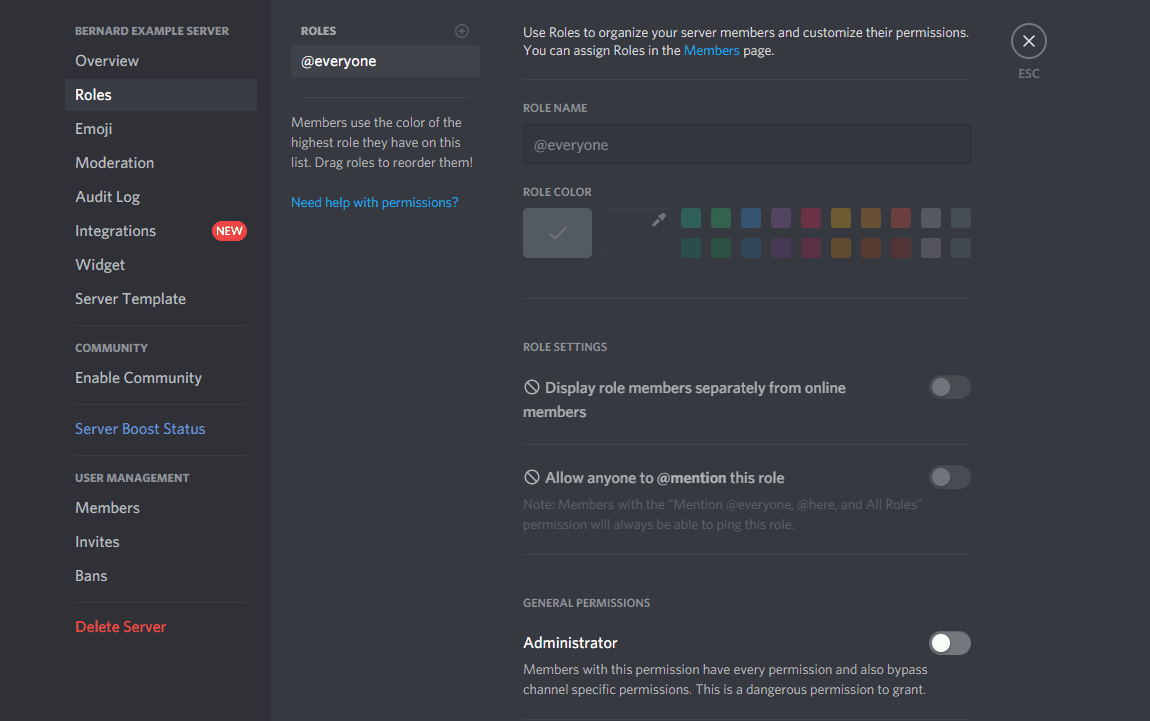 Add Role To Discord Server